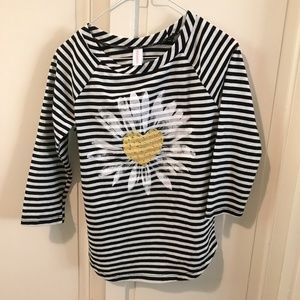Xhilaration Striped Sunflower Longsleeve
